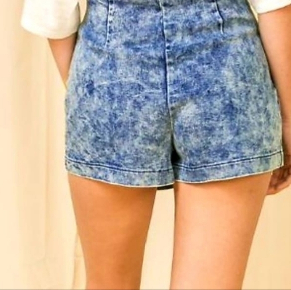 Blue Acid Wash Skort New no tags - Picture 4 of 4